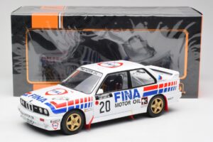BMW E30 M3 #20 M. Duez / A. Lopes 1000 Lakes Rally 1989 IXO 1:18 18RMC132 Metalli — kuva 6 / 6