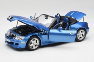 BMW Z3 E36 M Roadster Estoril Blue Bburago 1:18 3349-M1 Metalli — kuva 2 / 8
