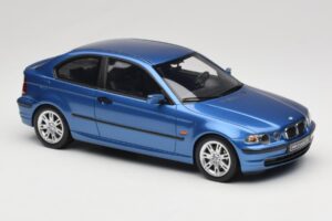 BMW 318ti E46 Compact Estoril Blue Otto 1:18 OT462 Hartsi — kuva 4 / 6