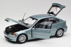 BMW 325Ti E46 Compact Vaaleansininen Metallic Kyosho 1:18 80430024439 Metalli — kuva 2 / 8