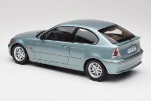 BMW 325Ti E46 Compact Vaaleansininen Metallic Kyosho 1:18 80430024439 Metalli — kuva 7 / 8