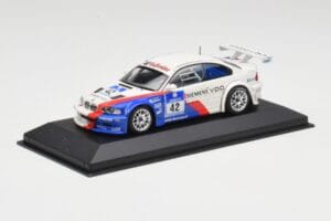 BMW M3 GTR E46 #42 J. Muller / D. Muller / H-J. Stuck / P. Lamy 24 Hours Nurburgring Winner 2004 Minichamps 1:43 444042342 Me — kuva 2 / 4