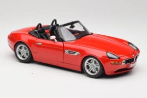 BMW Z8 E52 Punainen Bburago 1:18 Z8001 Metalli — kuva 6 / 8