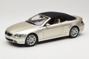 BMW 6 Series E64 Cabriolet Mineral Silver Metallic Kyosho 1:18 80430153437 Metalli — kuva 3 / 9