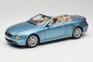 BMW 6 E64 Avoauto Vaaleansininen Kyosho 1:18 80430153440 Metalli