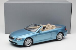 BMW 6 E64 Avoauto Vaaleansininen Kyosho 1:18 80430153440 Metalli — kuva 8 / 8