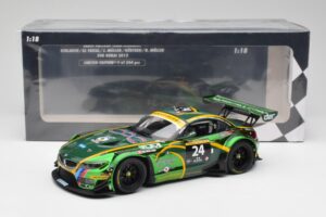 BMW Z4 E89 GT3 #24 Saudi Falcons K. Al Faisal / A. Binladen Dubai 24 Hours 2013 Minichamps 1:18 151132324 Metalli — kuva 6 / 6