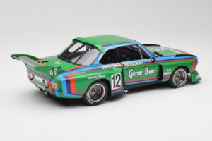 BMW 3.5 CSL E9 Gruppe 5 #12 H. Quester / G. Nilsson Zeltweg Winner 1976 Minichamps 1:18 180762012 Metalli — kuva 3 / 8