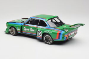 BMW 3.5 CSL E9 Gruppe 5 #12 H. Quester / G. Nilsson Zeltweg Winner 1976 Minichamps 1:18 180762012 Metalli — kuva 7 / 8