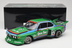 BMW 3.5 CSL E9 Gruppe 5 #12 H. Quester / G. Nilsson Zeltweg Winner 1976 Minichamps 1:18 180762012 Metalli — kuva 8 / 8