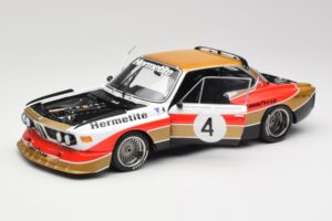 BMW 3.5 CSL E9 Gruppe 5 #4 J. Fitzpatrick / T. Walkinshaw Silverstone Winner 1976 Minichamps 1:18 180762004 Metalli — kuva 2 / 8