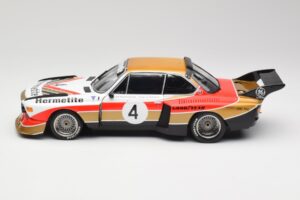 BMW 3.5 CSL E9 Gruppe 5 #4 J. Fitzpatrick / T. Walkinshaw Silverstone Winner 1976 Minichamps 1:18 180762004 Metalli — kuva 4 / 8