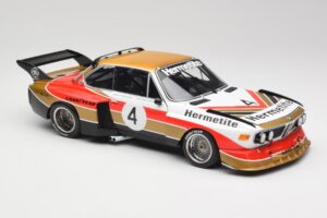 BMW 3.5 CSL E9 Gruppe 5 #4 J. Fitzpatrick / T. Walkinshaw Silverstone Winner 1976 Minichamps 1:18 180762004 Metalli — kuva 6 / 8