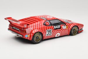 BMW M1 BASF GS Sport #35 H-J. Stuck / H. Heyer 6 Hours of Silverstone 1981 Minichamps 1:18 155812935 Metalli — kuva 2 / 6
