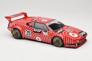 BMW M1 BASF GS Sport #35 H-J. Stuck / H. Heyer 6 Hours of Silverstone 1981 Minichamps 1:18 155812935 Metalli — kuva 4 / 6