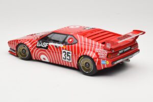 BMW M1 BASF GS Sport #35 H-J. Stuck / H. Heyer 6 Hours of Silverstone 1981 Minichamps 1:18 155812935 Metalli — kuva 5 / 6