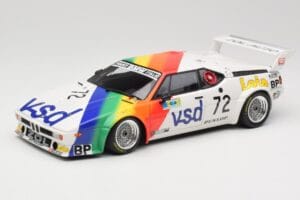 BMW M1 #72 BMW France Zol Auto B. Rousselot / J. Servanin 24 Hours of Le Mans 1981 Minichamps 1:18 180812972 Metalli