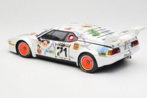BMW M1 #83 Danner Bayern C. Danner / L. Oberndorfer 24 Hours of Le Mans 1981 Minichamps 1:18 80430306592 Metalli — kuva 7 / 8