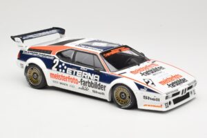 BMW M1 Schnitzer #2 H-J. Stuck Winner Deutsche Automobil Rennsport Trophy Zolder 1982 Minichamps 1:18 155822902 Metalli — kuva 4 / 6