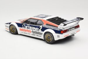 BMW M1 Schnitzer #2 H-J. Stuck Winner Deutsche Automobil Rennsport Trophy Zolder 1982 Minichamps 1:18 155822902 Metalli — kuva 5 / 6