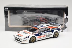 BMW M1 Schnitzer #2 H-J. Stuck Winner Deutsche Automobil Rennsport Trophy Zolder 1982 Minichamps 1:18 155822902 Metalli — kuva 6 / 6