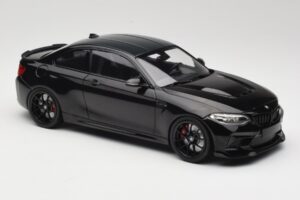 BMW M2 CS F87 Musta Metallic mustilla vanteilla Minichamps 1:18 155021026 Metalli — kuva 4 / 6
