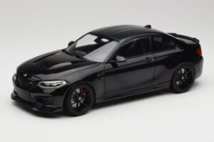 BMW M2 CS F87 Musta Metallic mustilla vanteilla Minichamps 1:18 155021026 Metalli