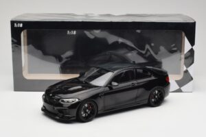 BMW M2 CS F87 Musta Metallic mustilla vanteilla Minichamps 1:18 155021026 Metalli — kuva 6 / 6
