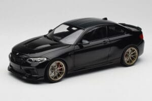 BMW M2 CS F87 Musta Metallic Kultaisilla Vanteilla Minichamps 1:18 155021021 Metalli