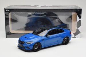 BMW M2 CS F87 Sininen Metallic Mustilla Vanteilla Minichamps 1:18 155021022 Metalli — kuva 6 / 6