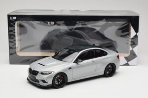 BMW M2 F87 CS Hockenheim Silver Mustat Vanteet Minichamps 1:18 155021024 Metalli — kuva 6 / 6