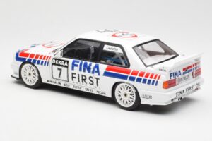 BMW M3 E30 #7 Fina J. Cecotto DTM 1992 AUTOart 1:18 89246 Metalli — kuva 6 / 7