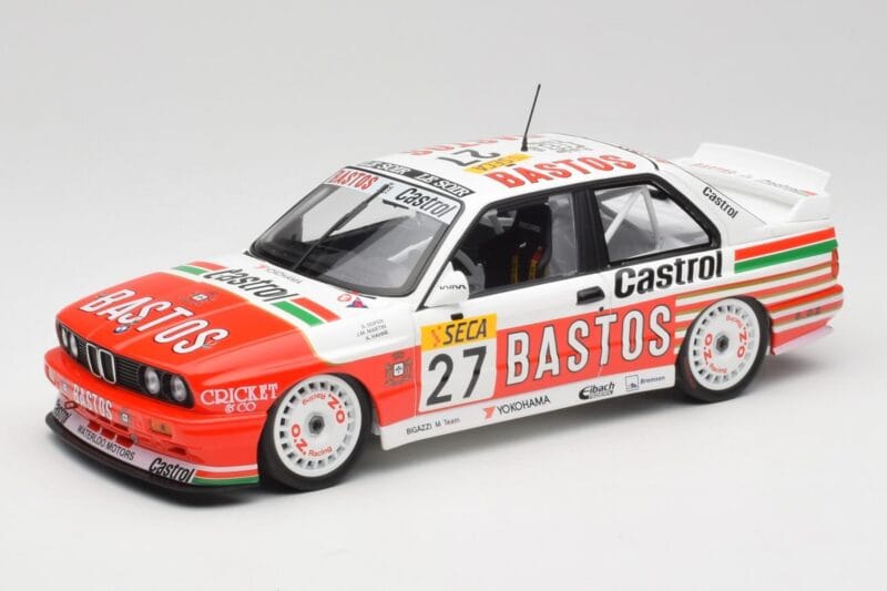 BMW M3 E30 #27 Bigazzi Team S. Soper / A. Hahne 4th Place 24 Hours of Spa 1990 Minichamps 1:18 155902027 Metalli