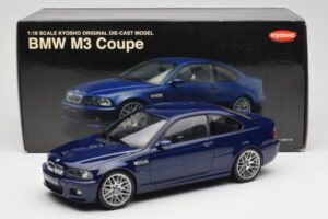 BMW M3 E46 Sininen Kyosho 1:18 08503BL Metalli — kuva 8 / 8