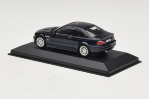 BMW M3 E46 Tummansininen Minichamps 1:43 80420009763-R1 Metalli — kuva 3 / 4