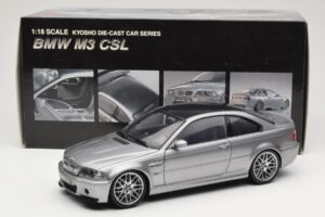 BMW M3 E46 CSL Hopea Kyosho 1:18 08506S Metalli — kuva 8 / 8