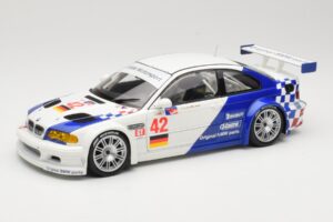BMW M3 E46 GTR #42 J. Muller / J.J. Lehto ALMS 2001 Minichamps 1:18 80430139183 Metalli