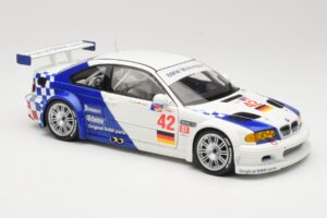 BMW M3 E46 GTR #42 J. Muller / J.J. Lehto ALMS 2001 Minichamps 1:18 80430139183 Metalli — kuva 6 / 8