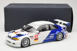 BMW M3 E46 GTR #42 J. Muller / J.J. Lehto ALMS 2001 Minichamps 1:18 80430139183 Metalli — kuva 8 / 8