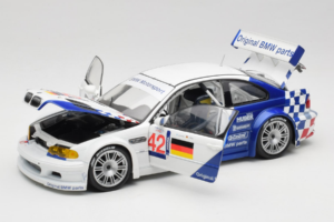 BMW M3 E46 GTR #42 J. Muller / J-J. Lehto ALMS 2001 Minichamps 1:18 80430139183-R1 Metalli — kuva 2 / 8