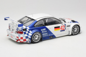 BMW M3 E46 GTR #42 J. Muller / J-J. Lehto ALMS 2001 Minichamps 1:18 80430139183-R1 Metalli — kuva 3 / 8