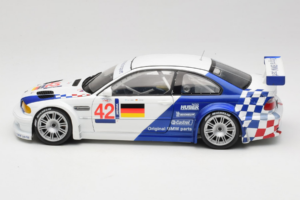 BMW M3 E46 GTR #42 J. Muller / J-J. Lehto ALMS 2001 Minichamps 1:18 80430139183-R1 Metalli — kuva 4 / 8