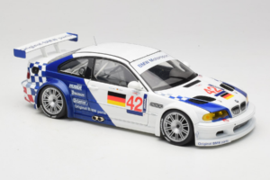 BMW M3 E46 GTR #42 J. Muller / J-J. Lehto ALMS 2001 Minichamps 1:18 80430139183-R1 Metalli — kuva 6 / 8
