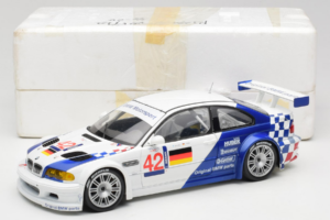 BMW M3 E46 GTR #42 J. Muller / J-J. Lehto ALMS 2001 Minichamps 1:18 80430139183-R1 Metalli — kuva 8 / 8