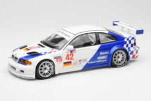 BMW M3 E46 GTR #42 J. Lehto / P. Ekblom ALMS 2001 Minichamps 1:18 100012142 Metalli
