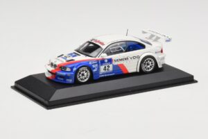 BMW M3 E46 GTR #42 P. Muller / J. Muller / H-J. Stuck / P. Lamy ADAC 24h Nurburgring 2004 Minichamps 1:43 BMW001 Metalli — kuva 2 / 4