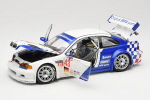 BMW M3 E46 GTR #43 D. Muller ALMS 2001 Minichamps 1:18 100012143 Metalli — kuva 2 / 8