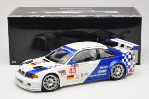 BMW M3 E46 GTR #43 D. Muller ALMS 2001 Minichamps 1:18 100012143 Metalli — kuva 8 / 8