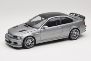 BMW M3 E46 GTR Street Hopeanvärinen Harmaa Kyosho 1:18 08507S Metalli
