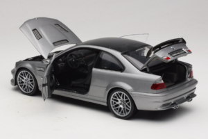 BMW M3 E46 GTR Street Hopeanvärinen Harmaa Kyosho 1:18 08507S Metalli — kuva 5 / 8